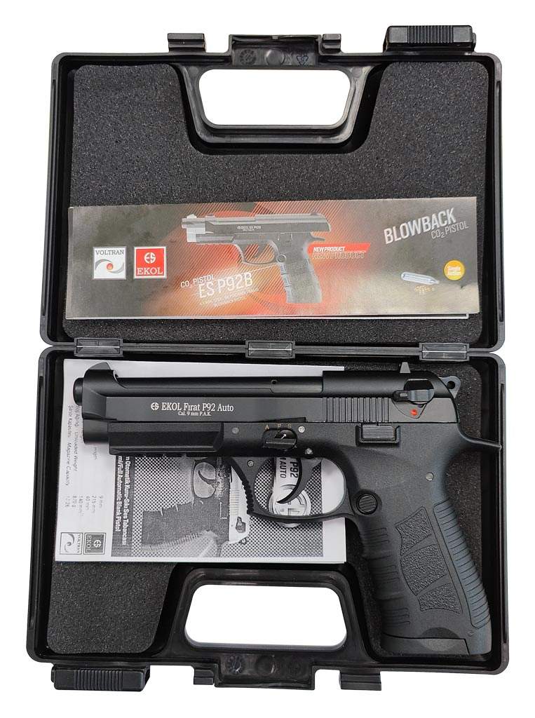 Шумовой пистолет EKOL Firat P92 Auto Black Фото 2
